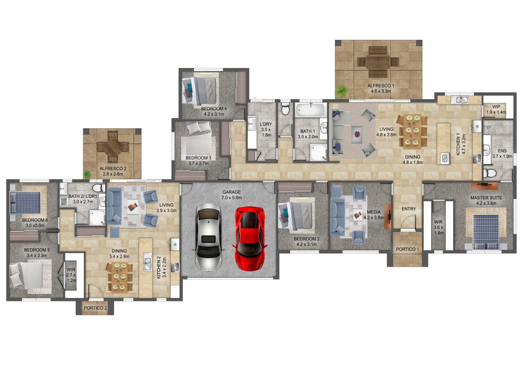 Custom Order FP-TE1 Imagtor Floor Plan custom order 1