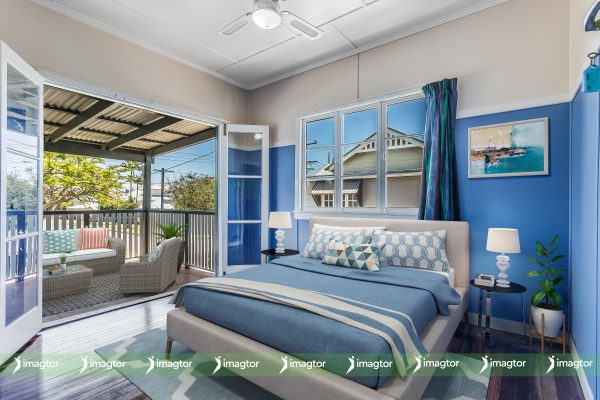 imagtor virtual staging coastal bedroom