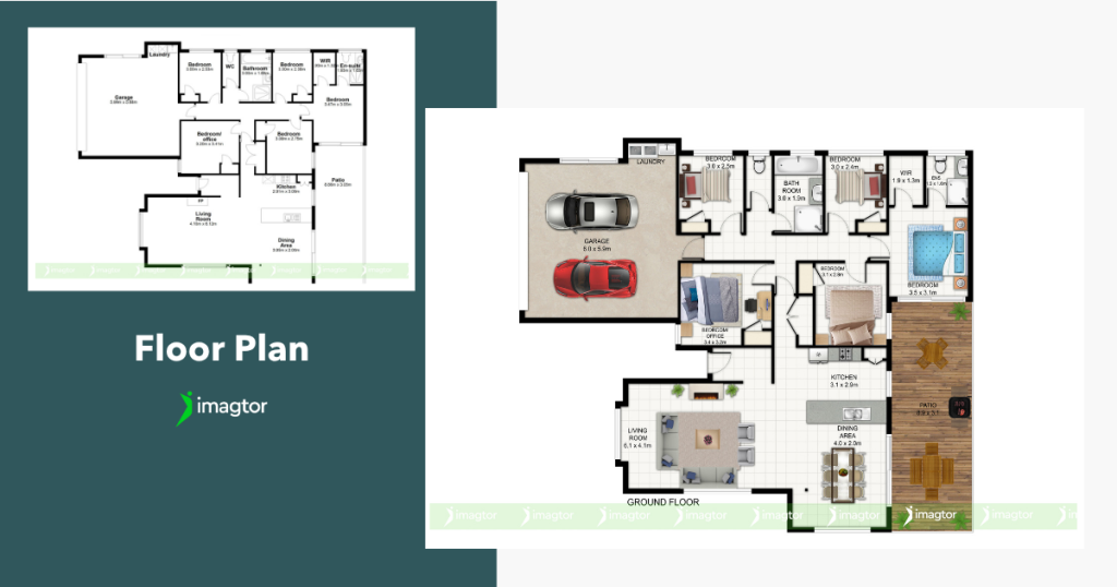 Floor Plans Complement Real Estate Photo Editing