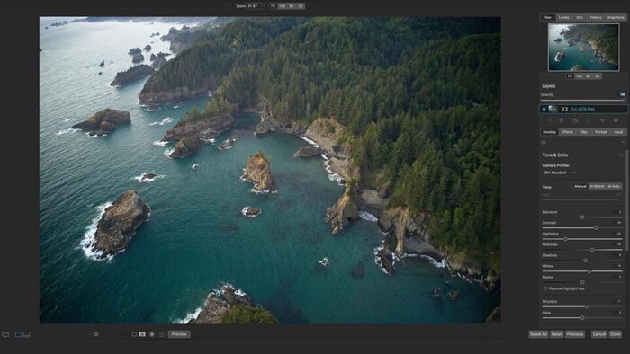 Editing software ON1 Photo RAW